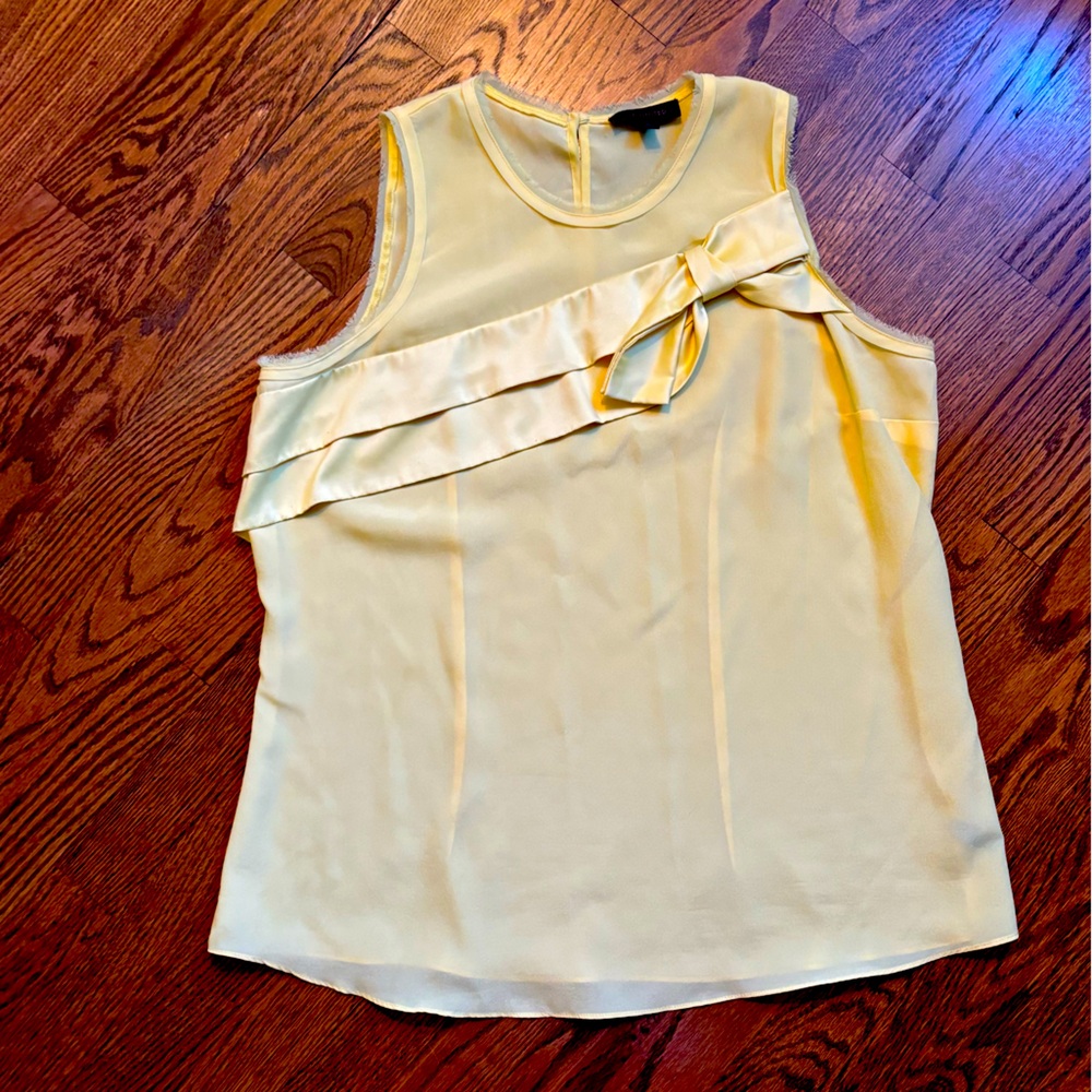The Limited yellow blouse with bow
